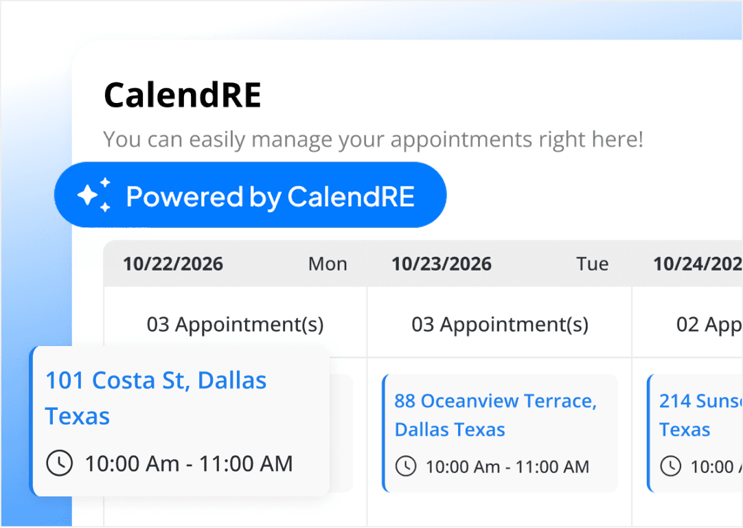 CalendRE: Book Every Shoot Effortlessly